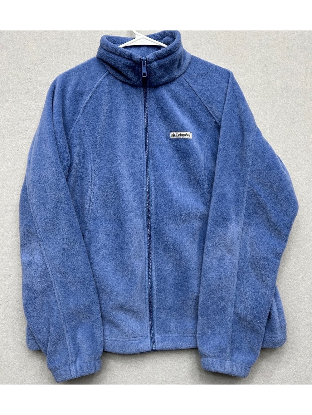 Columbia Fleece Full Zip Jacket Periwinkle Blue/Purple Women Size XL